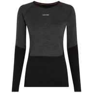 Koszulki sportowe damskie - Damska koszulka Icebreaker Women Merino 200 Oasis+ LS Crewe Rozmiar: S / Kolor: czarny - miniaturka - grafika 1