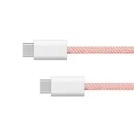 Kable USB - Kabel USB typu C - USB typu C 60 W 1 m różowy KrugerMatz Basic - miniaturka - grafika 1