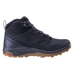 Męskie Buty zimowe SALOMON OUTSNAP CSWP BLACK/EBONY/GUM1A L40922000 – Czarny - Buty zimowe męskie - miniaturka - grafika 1