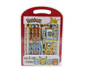 Pokemon - Zestaw piśmienny, Materiał do pisania, walizka, Pakiet do rysowania, Materiał szkolny, ołówki, Pikachu,Wielobarwny, Oficjalny produkt (CyP Brands) - Walizki - miniaturka - grafika 1