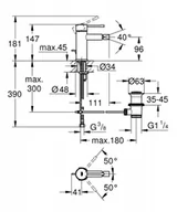 Pisuary - GROHE 32935AL1 Essence New OHM bidet - miniaturka - grafika 1