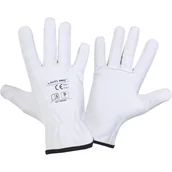 Rękawice robocze - Rękawice ze skóry koziej białe L271008P "8" CE LAHTI PRO - miniaturka - grafika 1