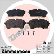 Klocki hamulcowe - Klocki hamulcowe - komplet ZIMMERMANN 22485.190.1  w 24 h. Do 100 dni na zwrot. 100 tys. Klientów. - miniaturka - grafika 1