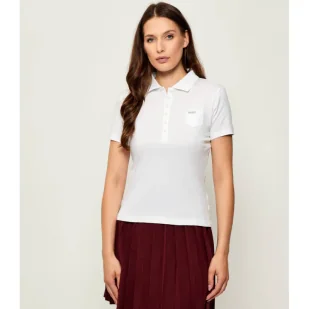 Guess Jeans Polo Slim Fit - Koszulki i topy damskie - miniaturka - grafika 1