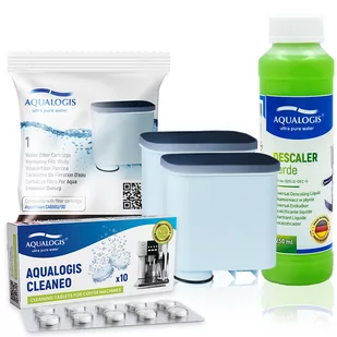Zestaw do Saeco Philips AL-Clean 2szt, Verde250ml, Cleaneo 10tab - Akcesoria i części do ekspresów do kawy - miniaturka - grafika 1