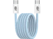 Kable - Kabel USB typ C ISY IUC-5400-BL 1m Magnetyczny Niebieski - miniaturka - grafika 1