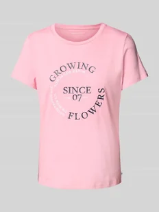 T-shirt o kroju regular fit z czystej bawełny - Koszulki i topy damskie - miniaturka - grafika 1