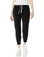 Bluzy damskie - DKNY Logo Drawcord Joggers Bluza damska, czarny, L - miniaturka - grafika 1