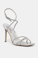 Sandały damskie - Steve Madden sandały Slayed kolor srebrny SM11002948 - miniaturka - grafika 1