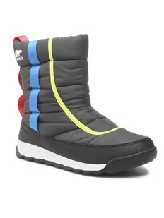 Sorel Śniegowce Youth Whitney II Puffy Mid Wp NY3873 Szary - Buty dla chłopców - miniaturka - grafika 1