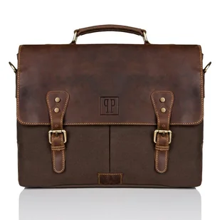 Torba Męska Na Ramię Brązowa Paolo Peruzzi T-07-Br - Torby męskie - miniaturka - grafika 1