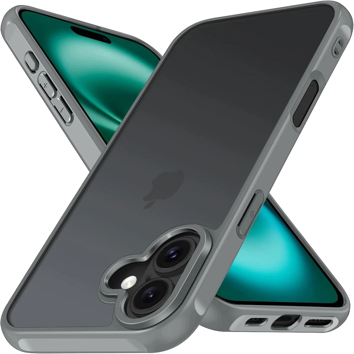 ETUI TELEFON OCHRONNE MATOWE ODPORNE NA WSTRZĄSY ETUI PRZEŹROCZYSTE SZARE