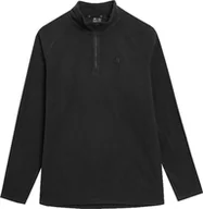 Bluzy męskie - Bluza polarowa męska 4F M034 czarna 4FAW23UFLEM034 20S-2XL - miniaturka - grafika 1