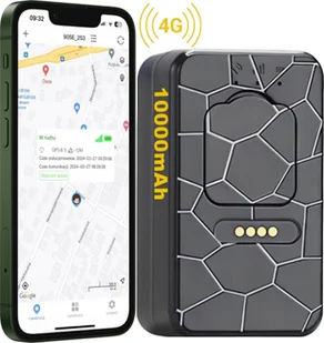 Moduł GPS Spreest LOKALIZATOR GPS 4G MINI DO POJAZDU ROWERU AUTA MAGNES TRACKER G50L 10000mAh - Akcesoria do nawigacji - miniaturka - grafika 1