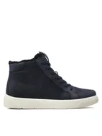 Botki damskie - ECCO Botki Street Tray K GORE-TEX 70528302303 Granatowy - miniaturka - grafika 1