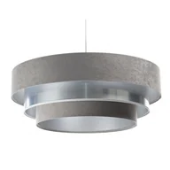 Lampy sufitowe - Szaro-srebrna okrągła lampa wisząca nad stół - 4X S454 Arvola - miniaturka - grafika 1