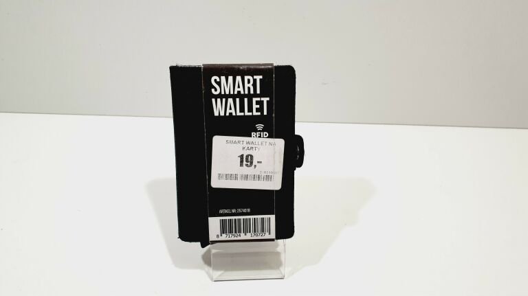 SMART WALLET etui na karty skóra naturalna czarne