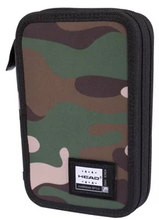 Piórnik podwójny bez wyposażenia, 2 klapki, AC2, MILITARY - Piórniki - miniaturka - grafika 1