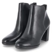 Botki damskie - Tamaris Damskie sztyblety Boot Heel 1-25352-45, czarne matowe, 39 EU, czarny mat, 39 EU - miniaturka - grafika 1