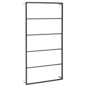 Wieszaki łazienkowe - Czarna nowoczesna drabinka na ręczniki N8-F24 - miniaturka - grafika 1