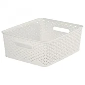 Pudła i kartony archiwizacyjne - Curver Koszyk  My Style M kremowy - miniaturka - grafika 1