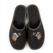 Kapcie męskie - NOWO, Kapcie męskie, śmieszny haft, prezent, rozmiar 41 - miniaturka - grafika 1