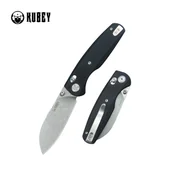Noże - Nóż składany Kubey Breeze Black G10, Stonewashed 14C26N by Caleb Waldman (KU288A) - miniaturka - grafika 1