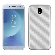 Etui i futerały do telefonów - Etui Carbon Fiber Samsung J5 J530 2017 srebrny /silver - miniaturka - grafika 1