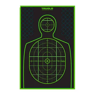 TruGlo - Samoprzylepne tarcze strzeleckie TruSee z zaklejkami - Sylwetkowe - 305 x 495 mm - Zielone fluorescencyjne - 6 szt. - TG-TG13A6 - Tarcze i kulochwyty - miniaturka - grafika 2