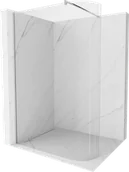 Ścianki i drzwi prysznicowe - Mexen Kioto ścianka prysznicowa zaokrąglona Walk-in 130 x 200 cm, transparent 8 mm, chrom - 800-130-101-01-06 - miniaturka - grafika 1