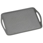 Tace i patery - Taca z antypoślizgową powierzchnią szara 45,5 x 32 cm - miniaturka - grafika 1
