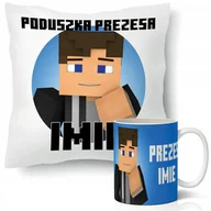 Gadżety dla niej i dla niego - Zestaw KUBEK + PODUSZKA PREZESA PERSONALIZOWANY Wz - miniaturka - grafika 1