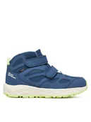 Buty dla chłopców - Jack Wolfskin Sneakersy Woodland 2 Texapore Mid Vc A64865 Niebieski - miniaturka - grafika 1
