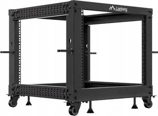 OPEN RACK 19" 9U 600X600-1100 REGULOWANY CZARNY LANBERG - Szafy rack - miniaturka - grafika 1