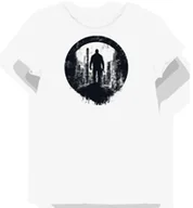 Koszulki i topy damskie - Koszulka damska biała z motywem futurystycznego stróża M - miniaturka - grafika 1