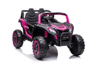 Tory, garaże, parkingi - Auto Na Akumulator YSA036 Różowy 4x4 - miniaturka - grafika 1