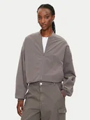 Kurtki damskie - Noisy May Kurtka bomber Kirby 27028805 Szary Regular Fit - miniaturka - grafika 1