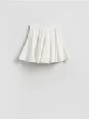 Spódnice - Reserved - Popelinowa spódnica mini - biały - miniaturka - grafika 1