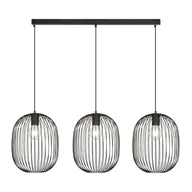 Lampy sufitowe - Onyx lampa wisząca 3xE27 czarna 1304/3 - miniaturka - grafika 1