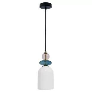 Tropea lampa wisząca 1xE27 czarna/biały LP-2004/1P M WH - Lampy sufitowe - miniaturka - grafika 1