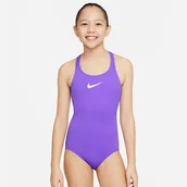 Stroje kąpielowe - Kostium kąpielowy Nike Essential NESSB711 519 XL (160-170cm) fioletowy - miniaturka - grafika 1
