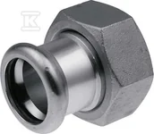 Łączniki, trójniki, kształtki - Półśrubunek z płaskim uszczelnieniem GW Inox - 28 G1 1/4" - miniaturka - grafika 1