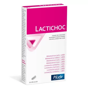 PILEJE LACTICHOC 20 kapsułek 0000000 - Przeziębienie i grypa - miniaturka - grafika 1