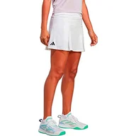 Spódnice - adidas Damska spódnica Club Pleatskirt, biała, HT7184, M - miniaturka - grafika 1