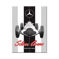 Dekoracje domu - Art Nostalgic 14374 Mercedes-Benz Silver Arrow | retro Magnet | Magnes na lodówkę | Vintage | 6 x 8 cm - miniaturka - grafika 1