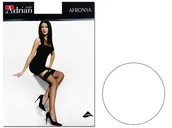 Skarpetki damskie - Pończochy Damskie Kabaretki Małe Oczka Adrian 1-2 Bianco - miniaturka - grafika 1