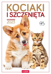 Kalendarz 2023 Ścienny Kociaki i szczeniaki - O-press - Kalendarze - miniaturka - grafika 1
