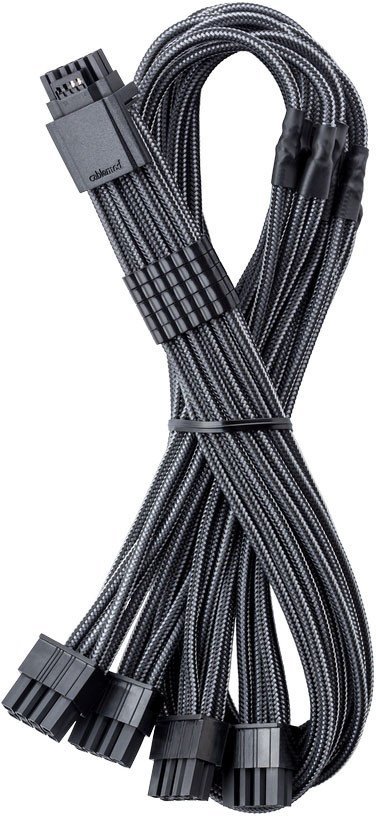 CableMod C-Series Pro ModMesh 12V-2x6-Kabel, Sleeved, 16-Pin zu 4x 8-Pin, fr Corsair Type 4 und 3 PSUs - carbon, 60cm