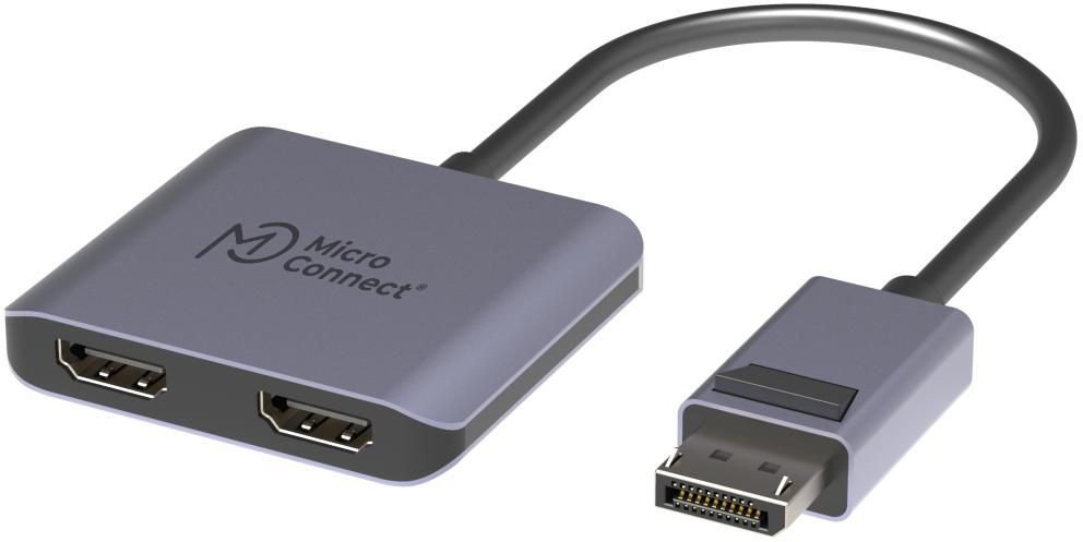 Microconnect DisplayPort to 2x HDMI female