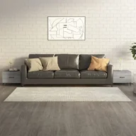 Ławy i stoliki kawowe - vidaXL Stoliki kawowe z metalowymi nogami 2 szt. Szary Sonoma 50x50x40 cm - Stolik kawowy - Stoliki kawowe - Stolik boczny - Stolik akcentujący - miniaturka - grafika 1